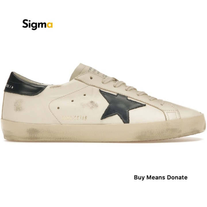 Sneakers Golden Goose Superstar Beige Night Blue