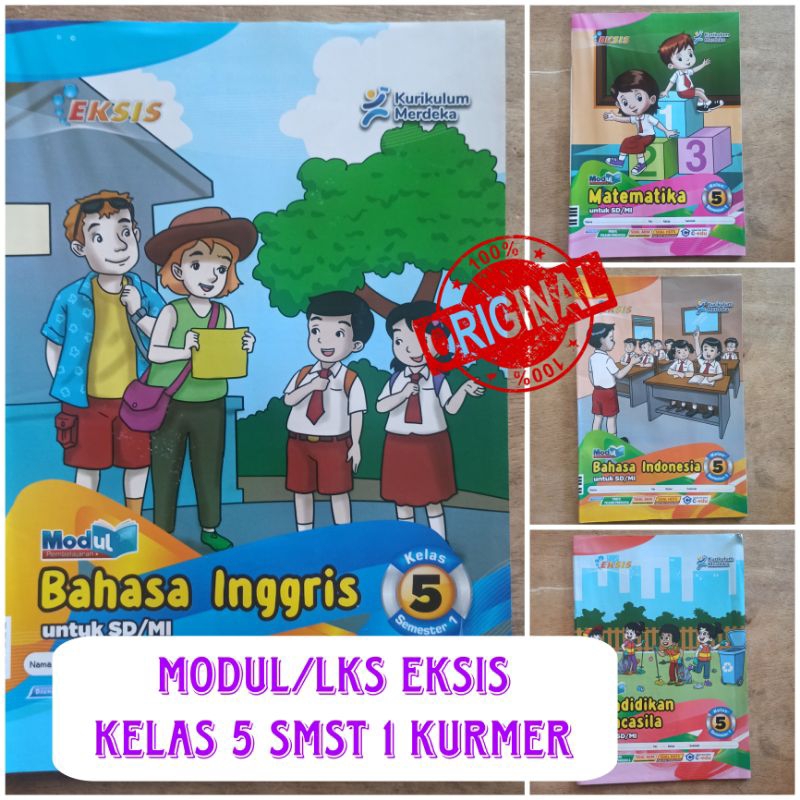 Buku Soal ( LKS ) kelas 5 SD kurikulum merdeka Semester 1 " Eksis " dari penerbit Citra pustaka