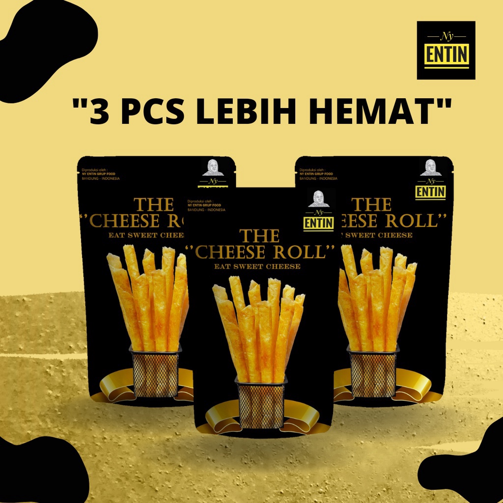 

WAH PAKET 3 tiga pcs THE CHEESE ROLL Eat Sweet Cheese NY ENTIN