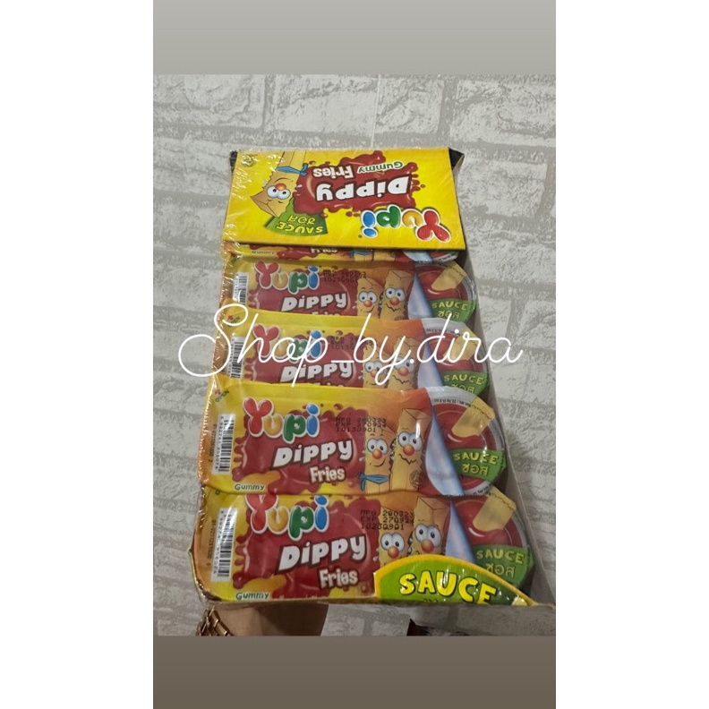 

TOP YUPI DIPPY Gummy Fries with SauceSnack ThailandYupi Cocol