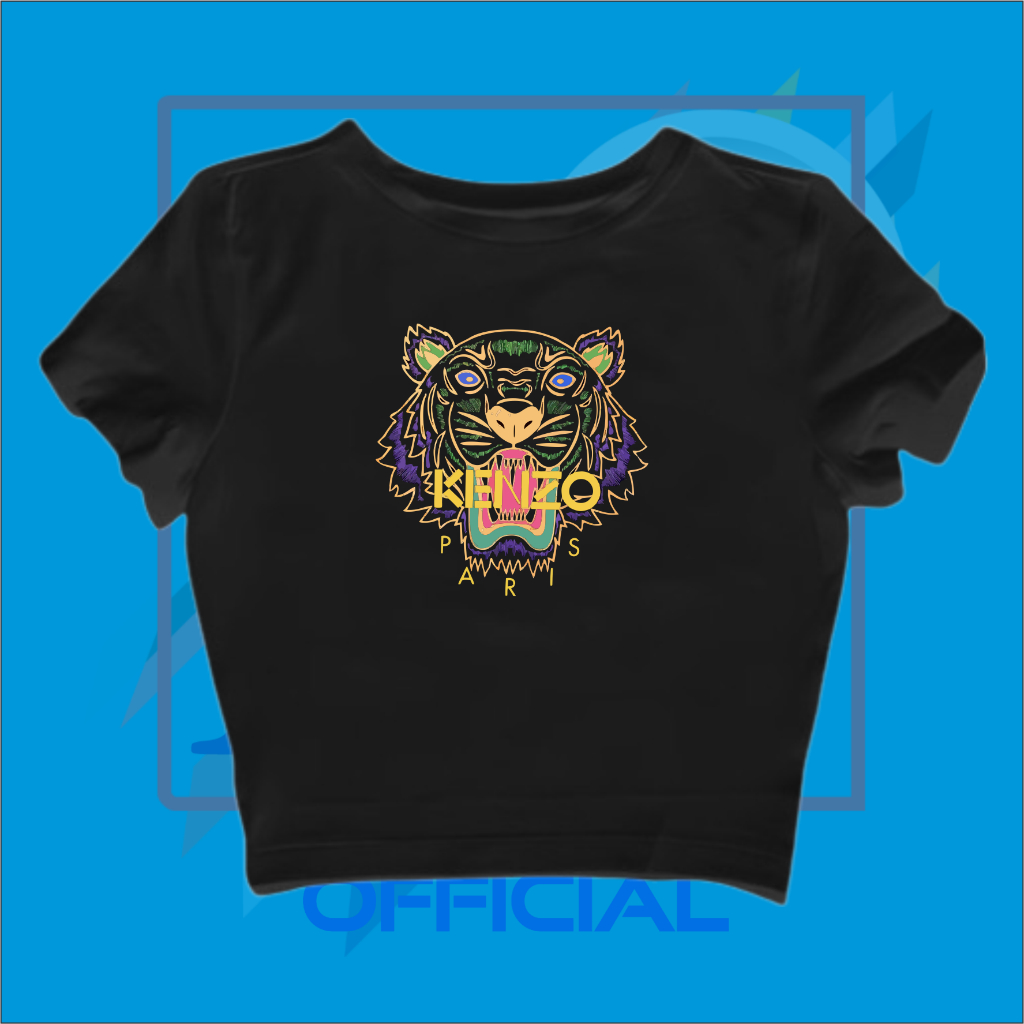 CROP TOP BRAND KENZO | BABY TEE KENZO PARIS | CROP TEE KENZO | GRUNGE | CROPTOP | CROP TEE SLIM FIT 