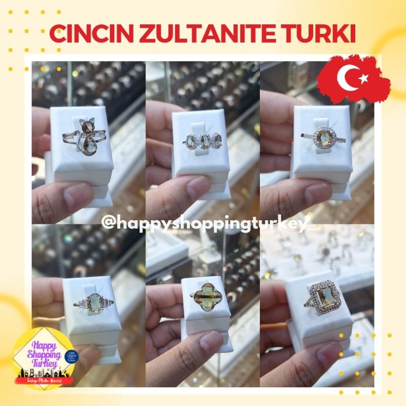 Cincin Zultanite Original 100% Import Turki / Zultanite Turki