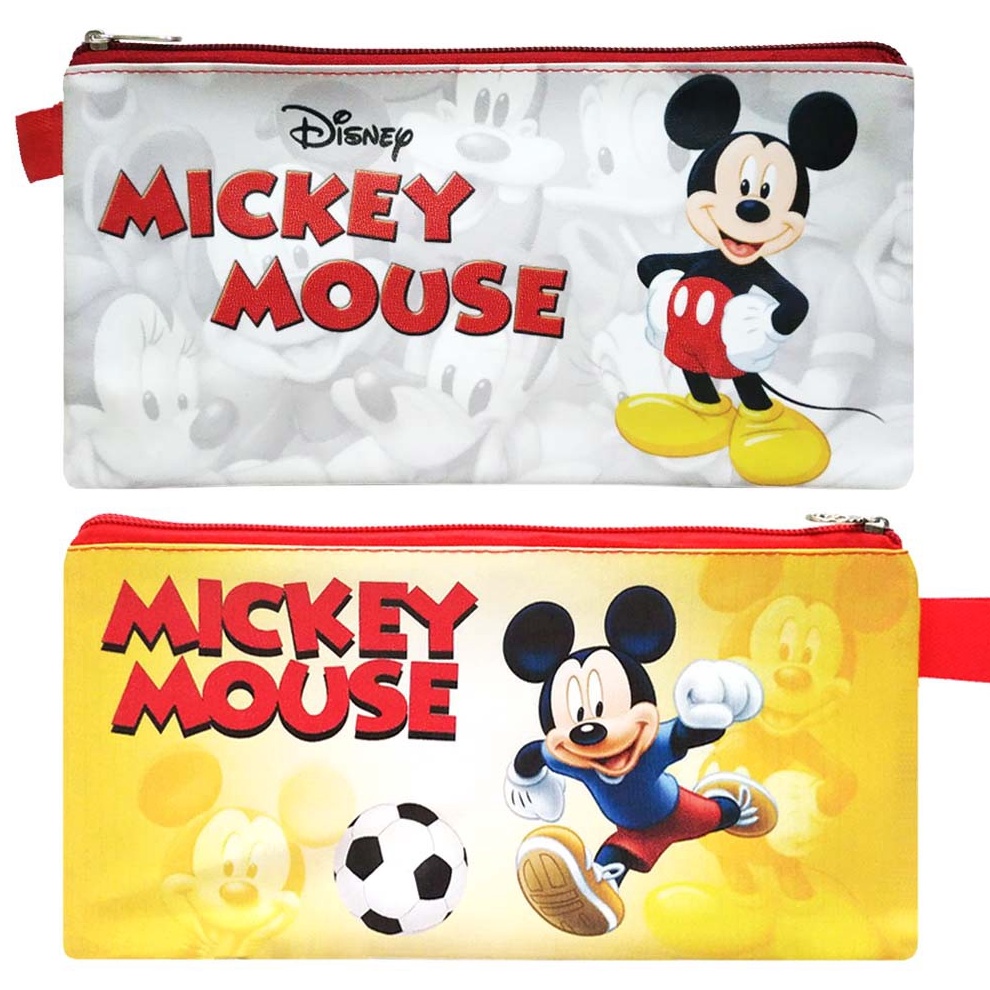 

PESTA DISKON Mini Case Mickey Football Stationary Organizer Pencil Case Tempat Pensil Travelling Organizer