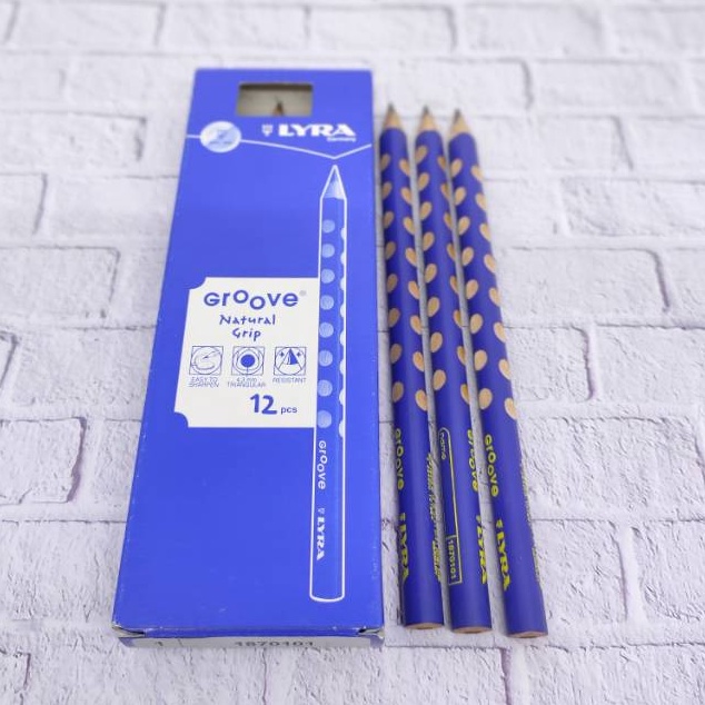 

HEMAT Pensil lyra groove natural grip