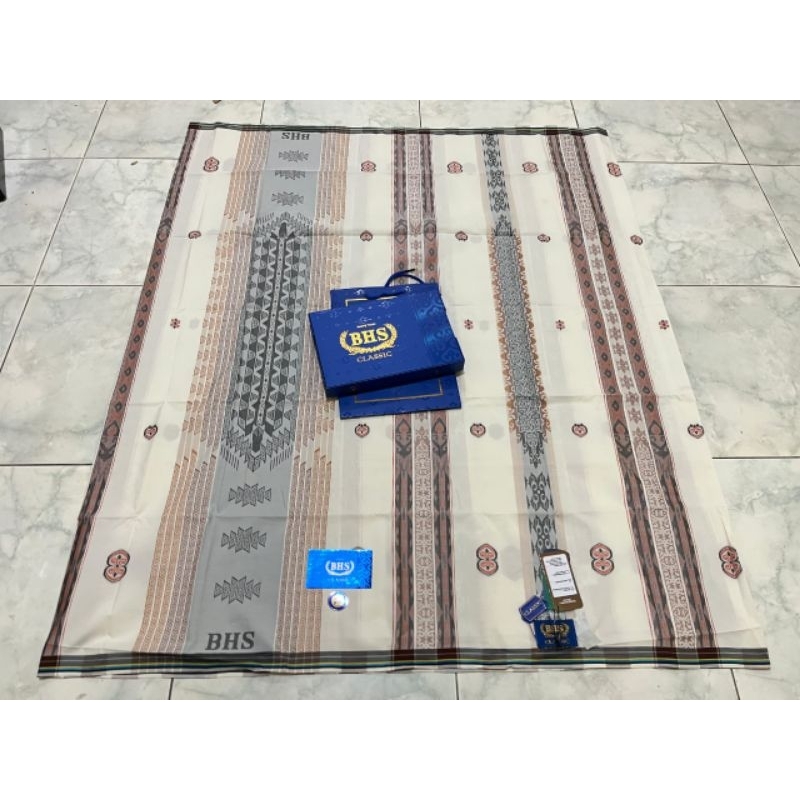 Sarung bhs clasic jgm jsk jgb gold new hitam putih mewah muslim