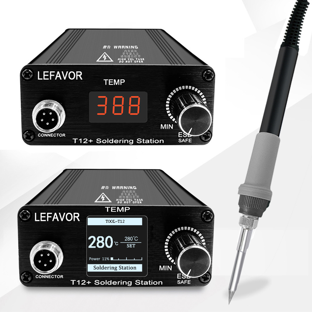 SOLDER station T12 levafor mechanic & Quicko super runcing LED besi las elektronik versi DC baru bes