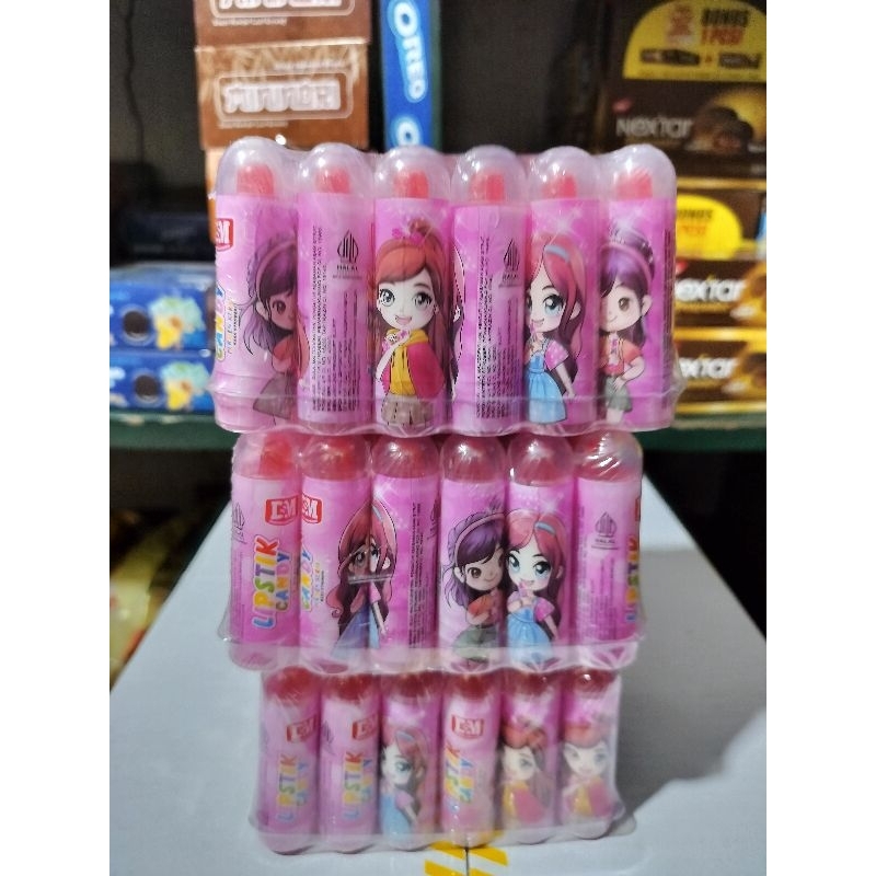

Permen Lipstick Candy Permen Keras Rasa Stoberi ( Isi 30 Pcs )