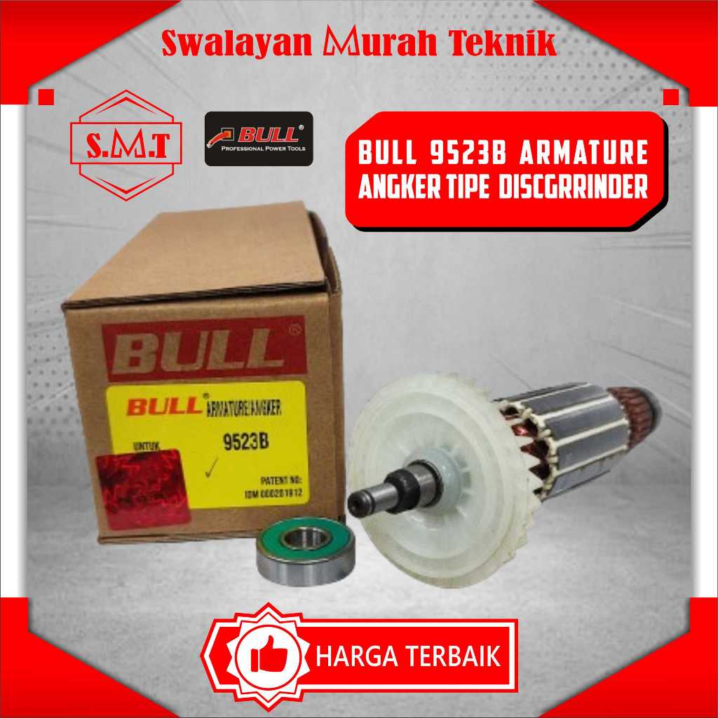 BULL 9523B ARMATUR ROTOR ANGKUR ANGKER Mesin Gerinda Makita 9523 B