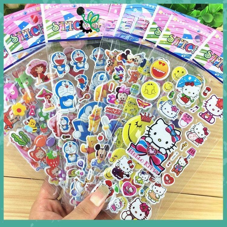 

Sticker Timbul Stiker Timbul 3D Mainan Tempel Anak Karakter