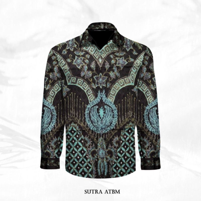 kaib batik sutra ATBM,batik tulis asli pekalongan,pola kemeja pria,mewah,elegant,original,kekinian,m