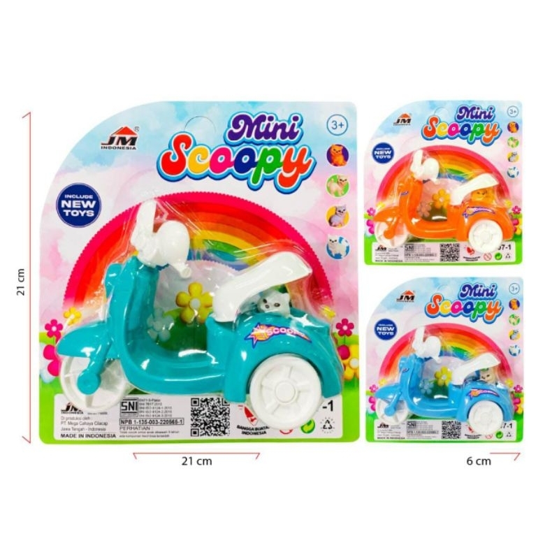JM107-1 MAINAN ANAK MOTOR SCOOPY MINI