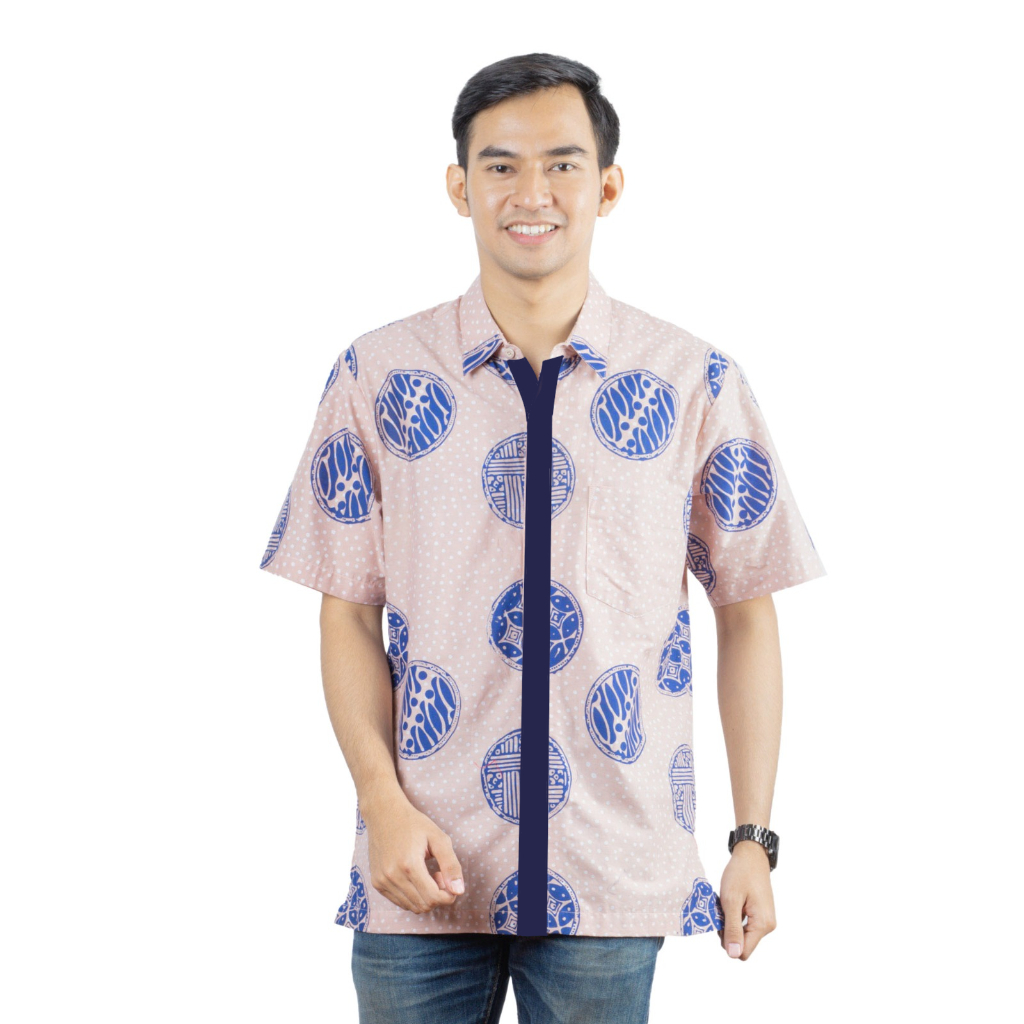Kemeja Batik Pria - Bhatara Batik Irshaad - Atasan Kemeja Batik Lengan Pendek