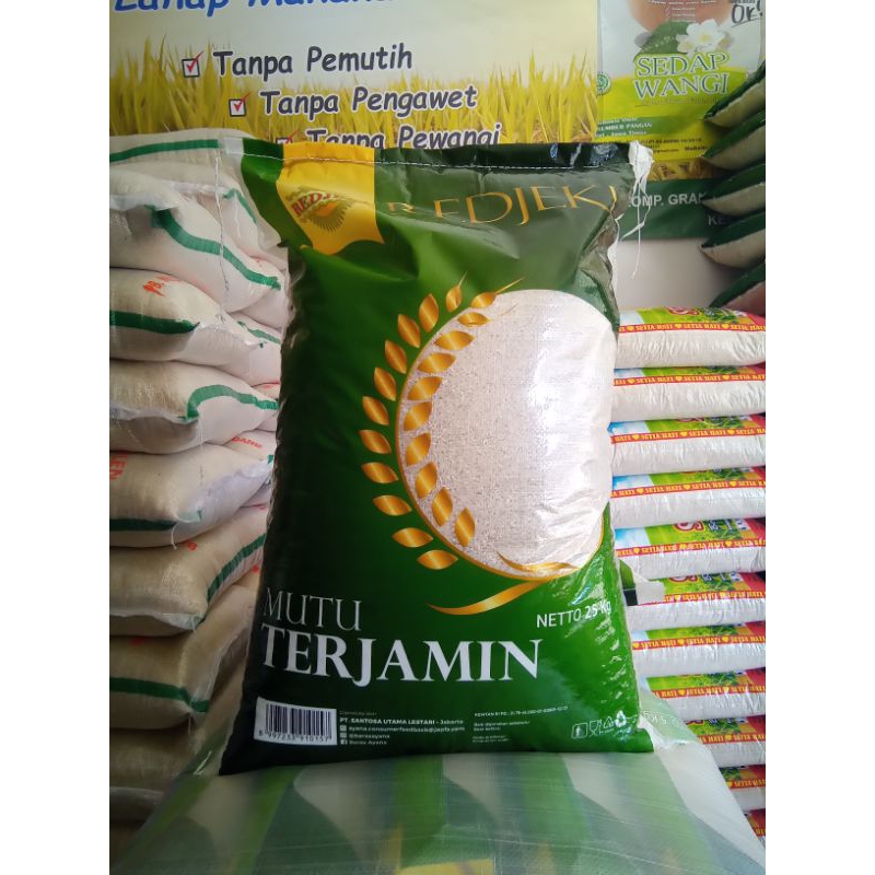 

BERAS / BERAS KARUNG / BERAS MERK REDJEKI - 25 kg