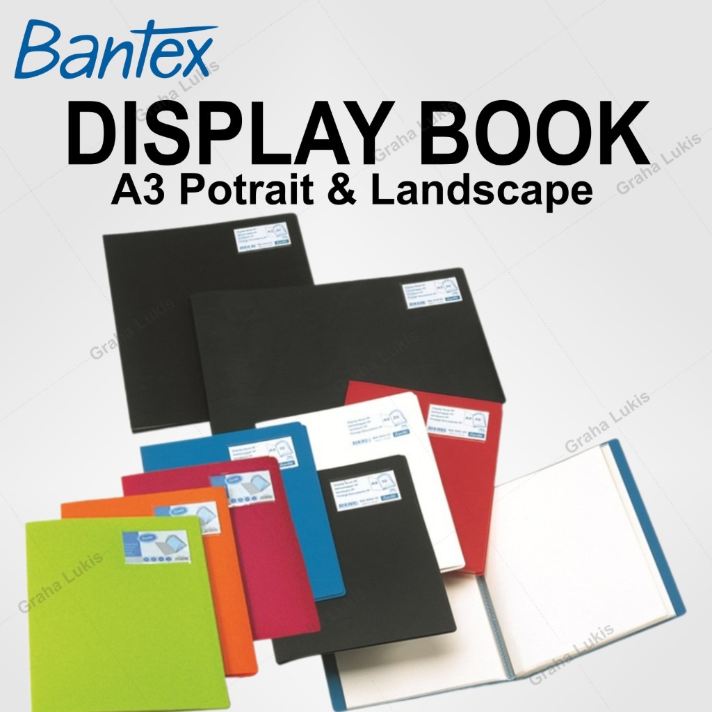 

Bantex Display Book A3 Potrait Landscape (20 pockets)