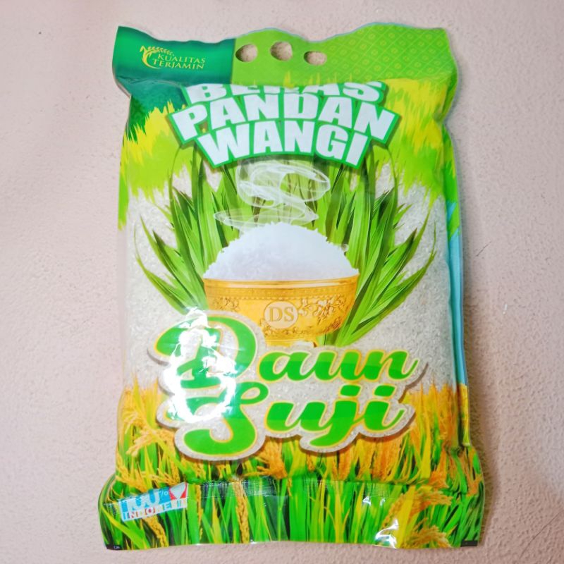 

Beras Pandan Wangi Daun Suji Pulen Wangi Kualitas Standar dan Premium 5 Liter Tanpa Pengawet Tanpa Pemutih Tanpa Pewangi Cianjur Karawang