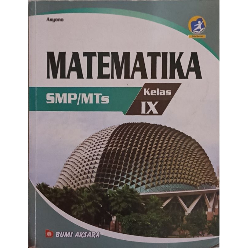 Buku bekas Matematika kelas 9 SMP bumi aksara