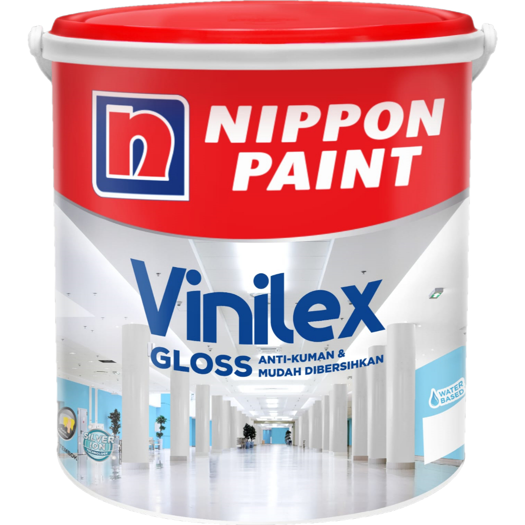 CAT NIPPON VINILEX GLOSS 144 HITAM - 2.5 LT