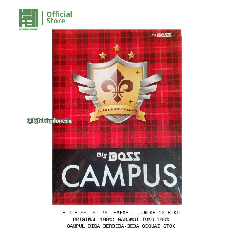 

Buku Tulis BIG BOSS 36 Lembar Isi 10 Buku Tulis bigboss 36 lembar isi 10