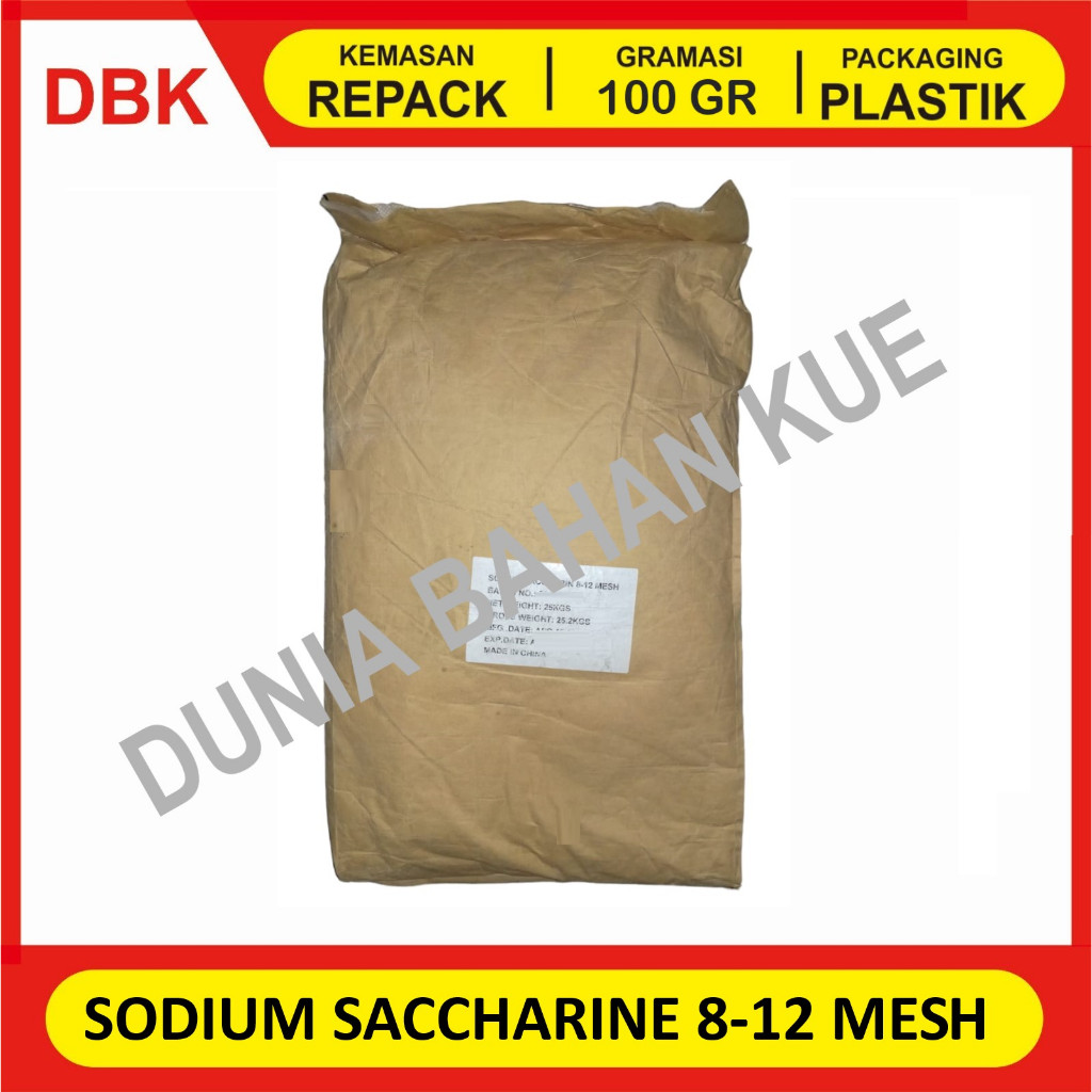 

SODIUM SACCHARINE 8-12 MESH - 100 GR / SAKARIN PEMANIS 300-400x GULA