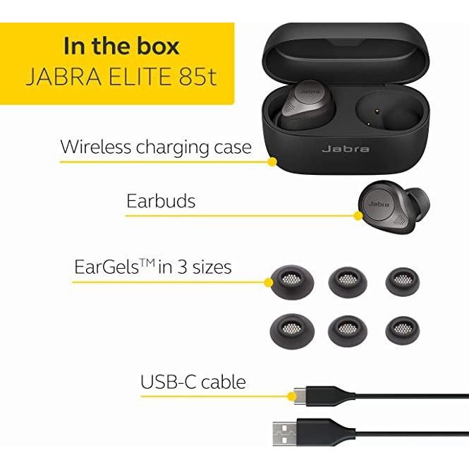 HF Bluetooth Jabra Elite 85t Titanium Black