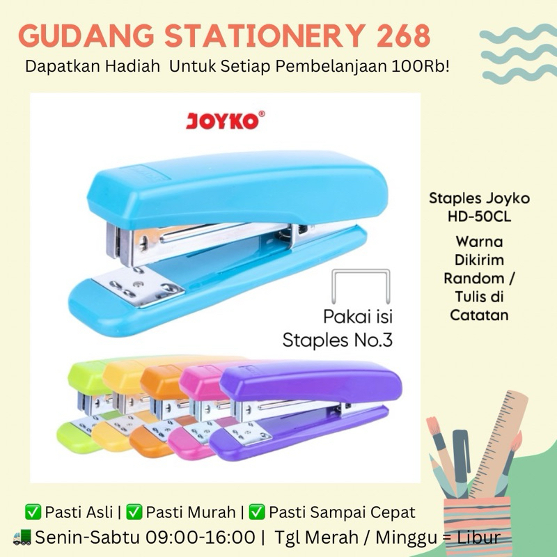 

Staples Joyko HD-50CL / Stepler Jepretan Joyko HD-50CL