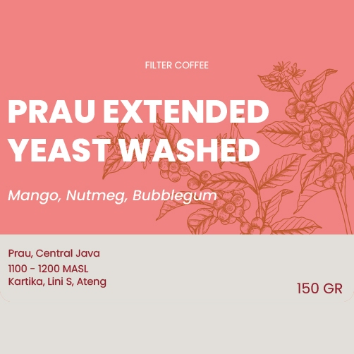 

Arabika Prau Extended Yeast Washed 150 gr