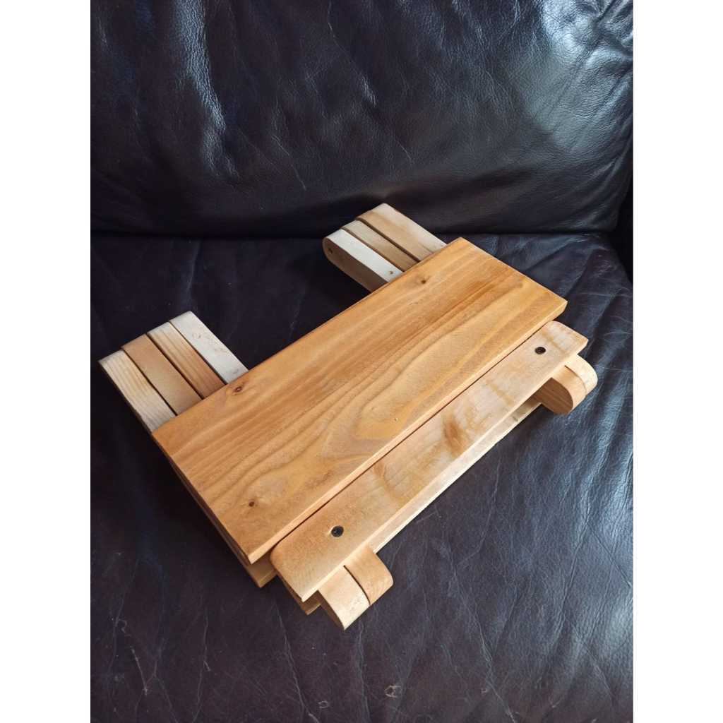 Roekre Meja Lipat Kayu Meja Belajar Meja Ngaji - Kayu Jati Belanda Full Varnish
