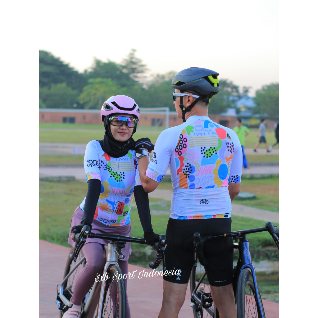 JERSEY ROAD BIKE SXB SPORT SUNFLOWER DRAW TYPE SULTAN