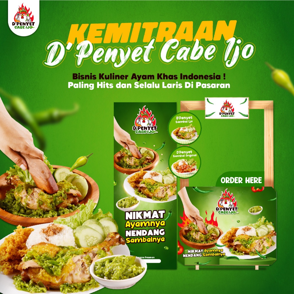 

Paket Usaha Kemitraan D'Penyet Cabe Ijo Siap Jual