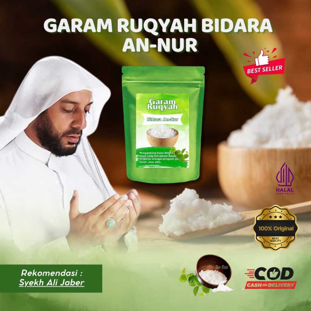 

GARAM RUQYAH BIDARA ANNUR 1KG SIAP PAKAI - SUDAH LENGKAP DENGAN TATA CARA PENGGUNAANYA