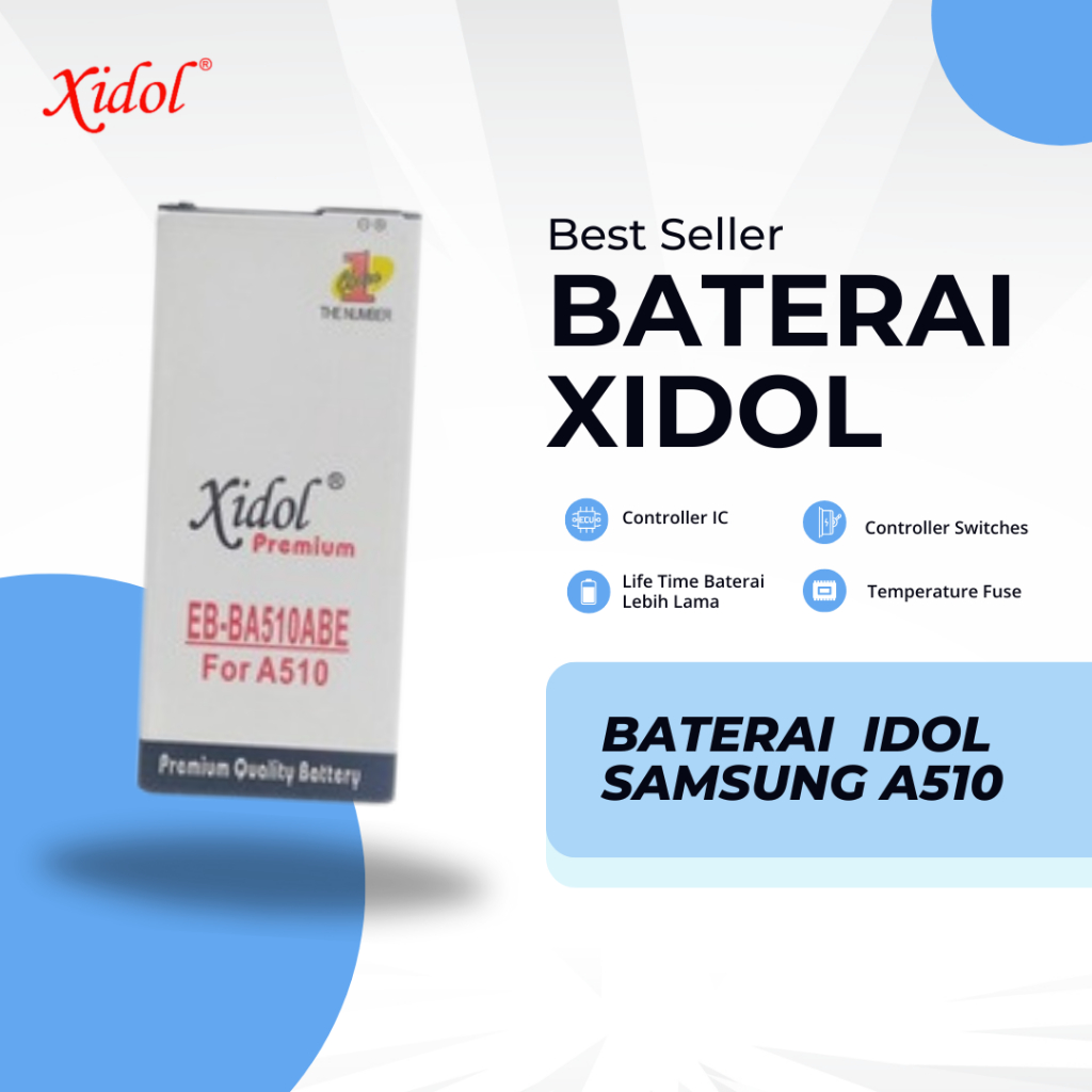 BATERAI XIDOL SAMSUNG A510 PREMIUM BERGARANSI