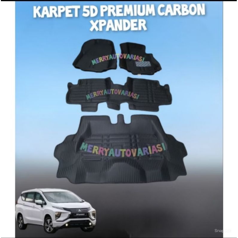 KARPET MOBIL 5D XPANDER PREMIUM CARBON