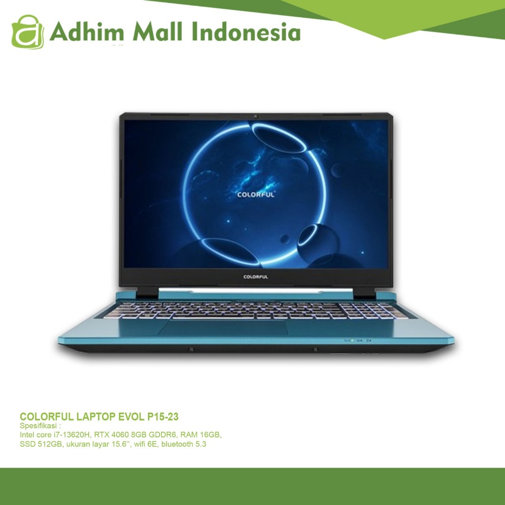 COLORFUL LAPTOP EVOL P15-23  INTEL CORE I7
