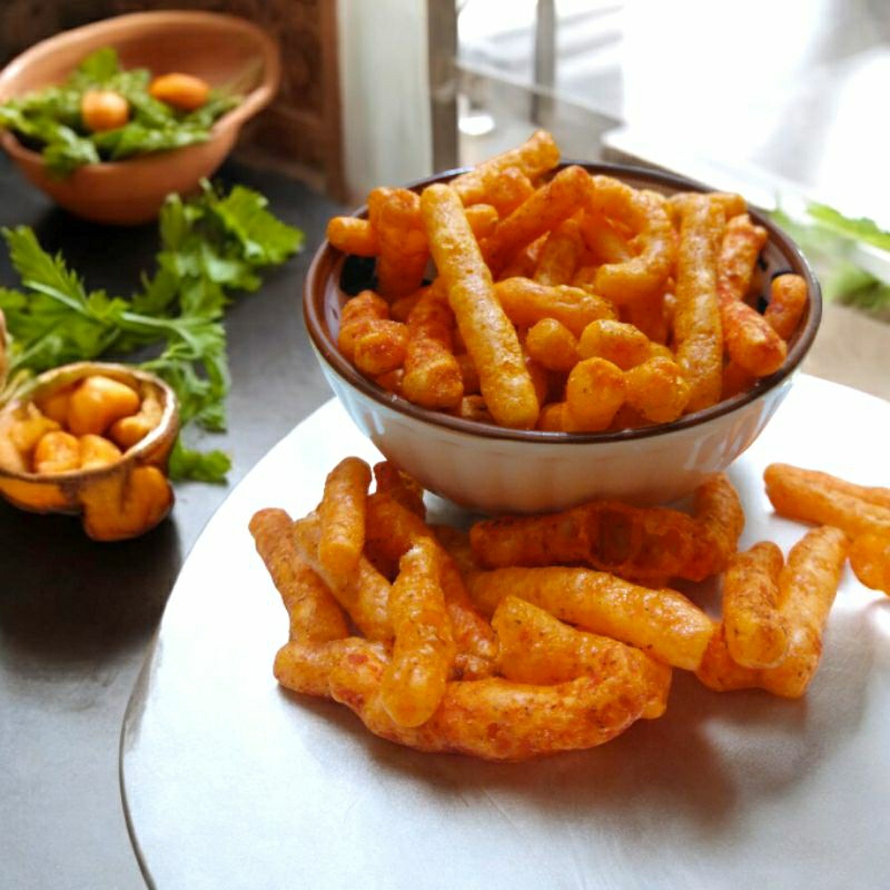 

KERUPUK KMP PEDAS / GURILEM KAPSUL PEDAS 200g