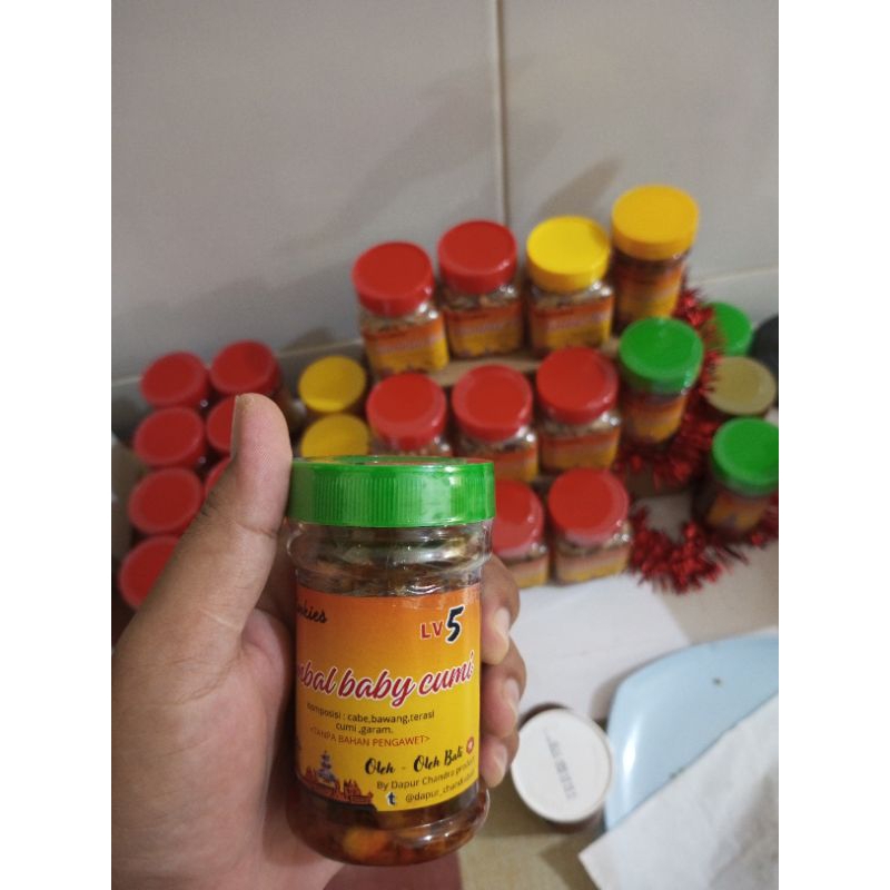 

sambal Baby cumi LV 5