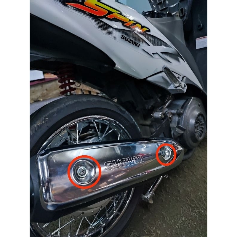 BAUT TAMENG KNALPOT COVER KNALPOT SPIN SUZUKI SPIN