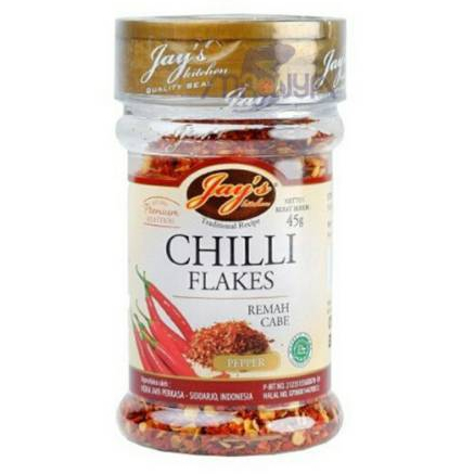 

JAY'S CHILLI FLAKES 45 GRAM