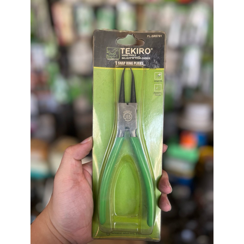 TEKIRO Tang snap ring / tutup lurus UK : 7"