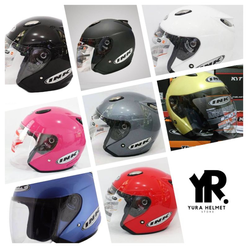 Helm Ink Centro original 100% HELM INK CENTRO SOLID  Helm pria/wanita helm ink Centro polos original