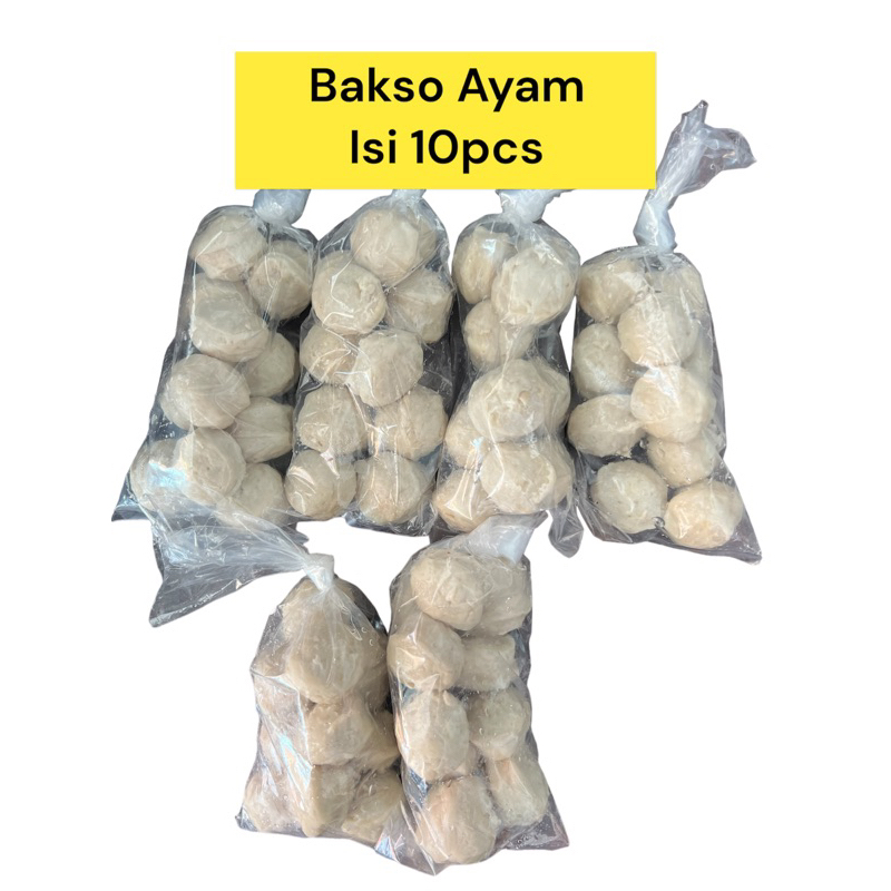 

Bakso Ayam isi 10pcs (GOJEK / GRAB INSTANT SAME DAY)