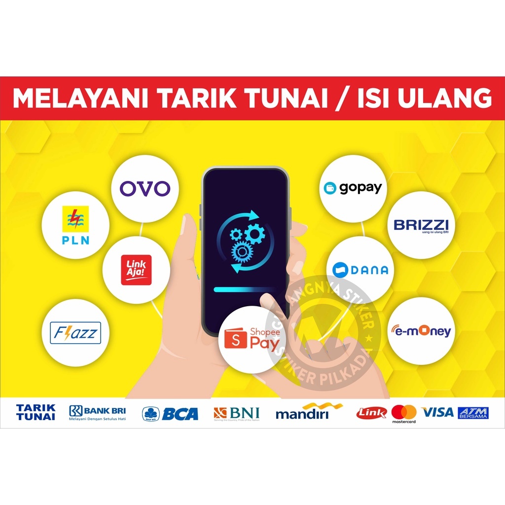 

STIKER VINYL MELAYANI TARTUN / ISI ULANG BESAR