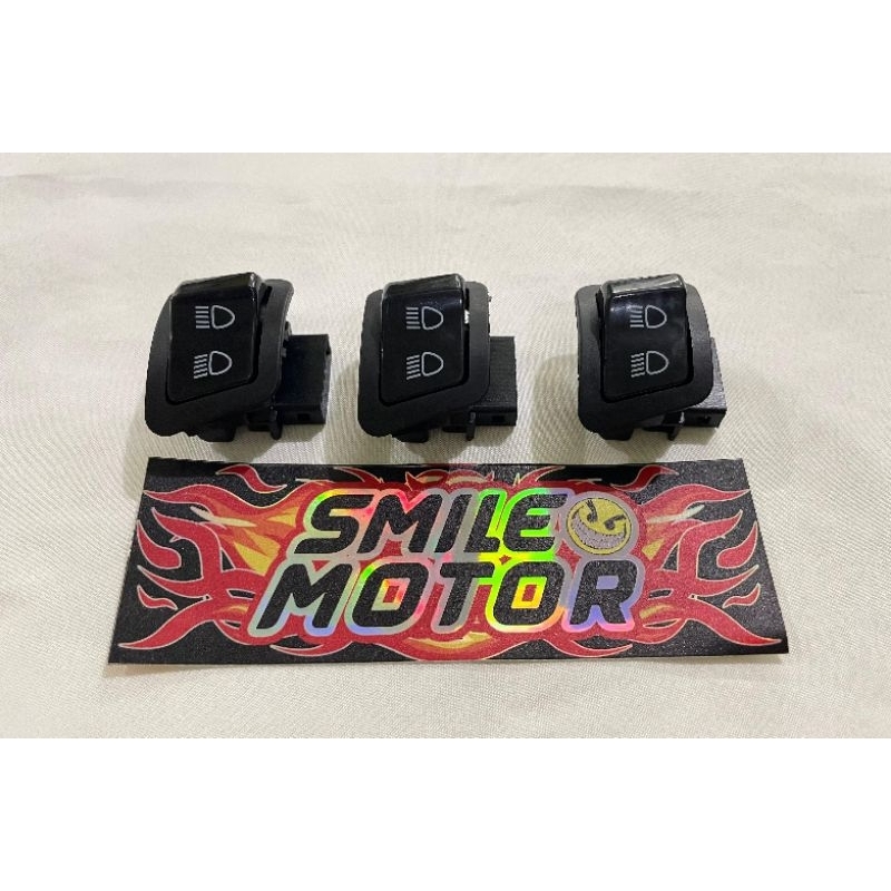 SAKLAR TOMBOL DIM MODIFIKASI LAMPU BEAT FI VARIO125 VARIO150 REVO ABS SCOPPY BLADE SUPRA X125 REVO