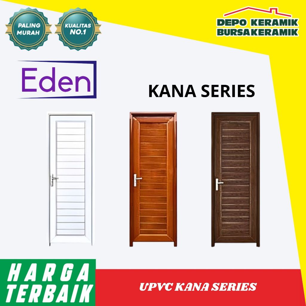 PINTU EDEN KANA FULL UPVC DOOR BROWN KANAN / PINTU EDEN KANA FULL UPVC DOOR BROWN KANAN / PINTU EDEN