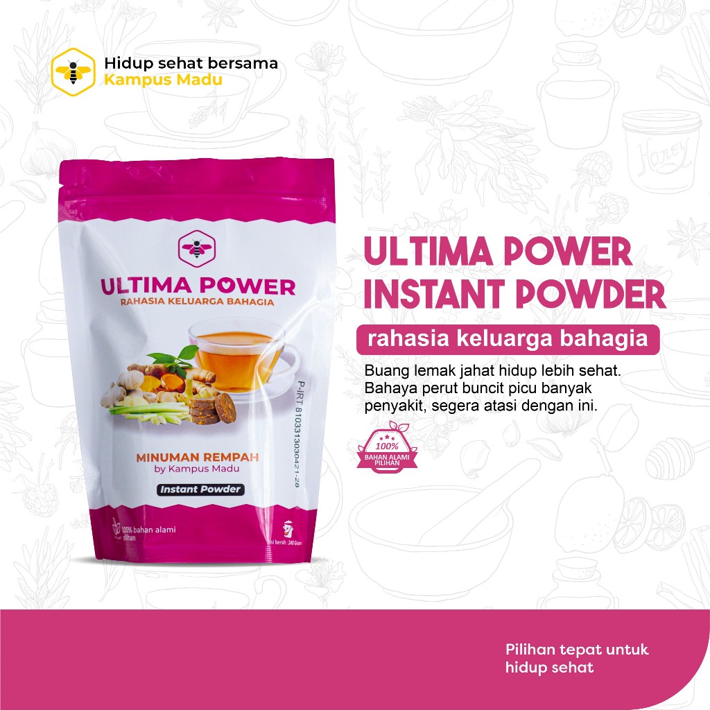 

INSTAN POWDER ULTIMA POWER PERONTOK LEMAK JSR DIET ALAMI