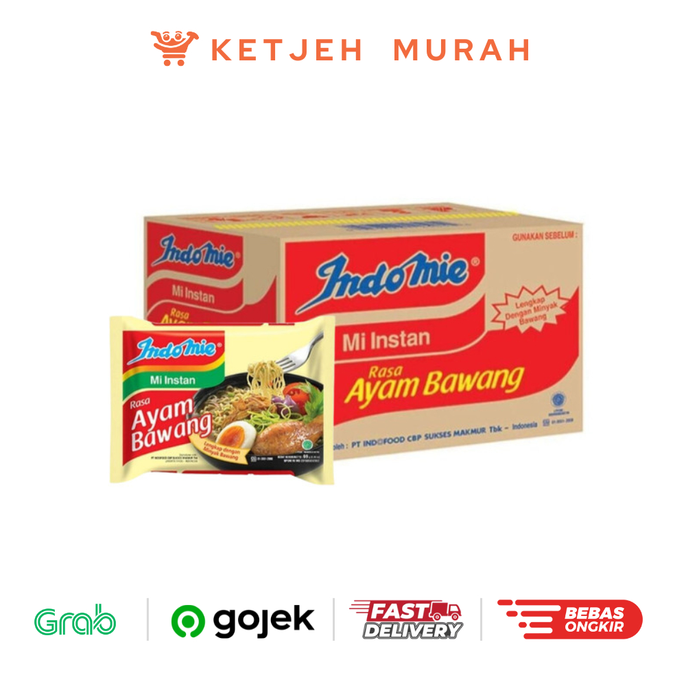 

Indomie Mie Instant Rasa Ayam Bawang 1 Dus isi 40 Pcs