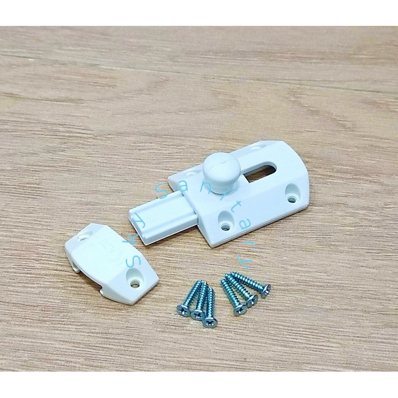 KUNCI PINTU KAMAR MANDI PVC / TARIKAN BULAT PLASTIK PVC PEGANGAN PINTU