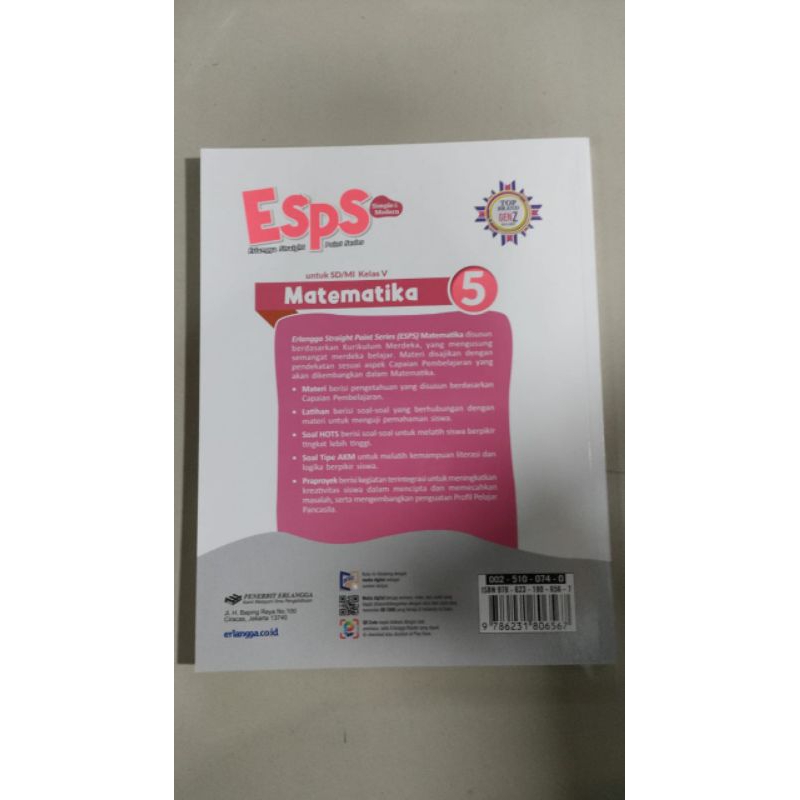 Erlangga Kurmer Matematika kelas 5