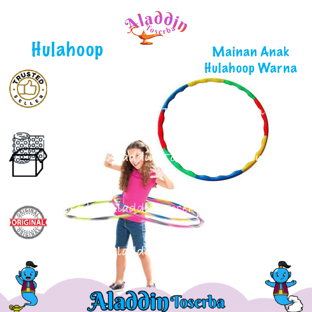 MAINAN ANAK HULA HOOP - HULA HOOP PLASTIK ISI 8PCS
