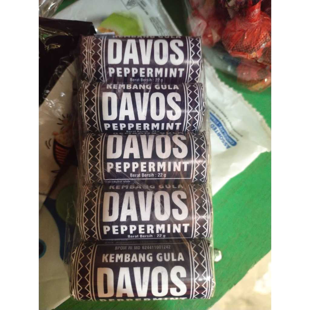 

Davos Permen Peppermint 22g