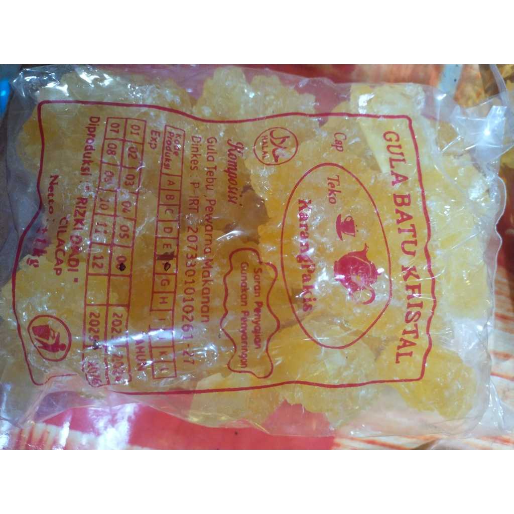 

Gula Batu Cap Teko 1kg